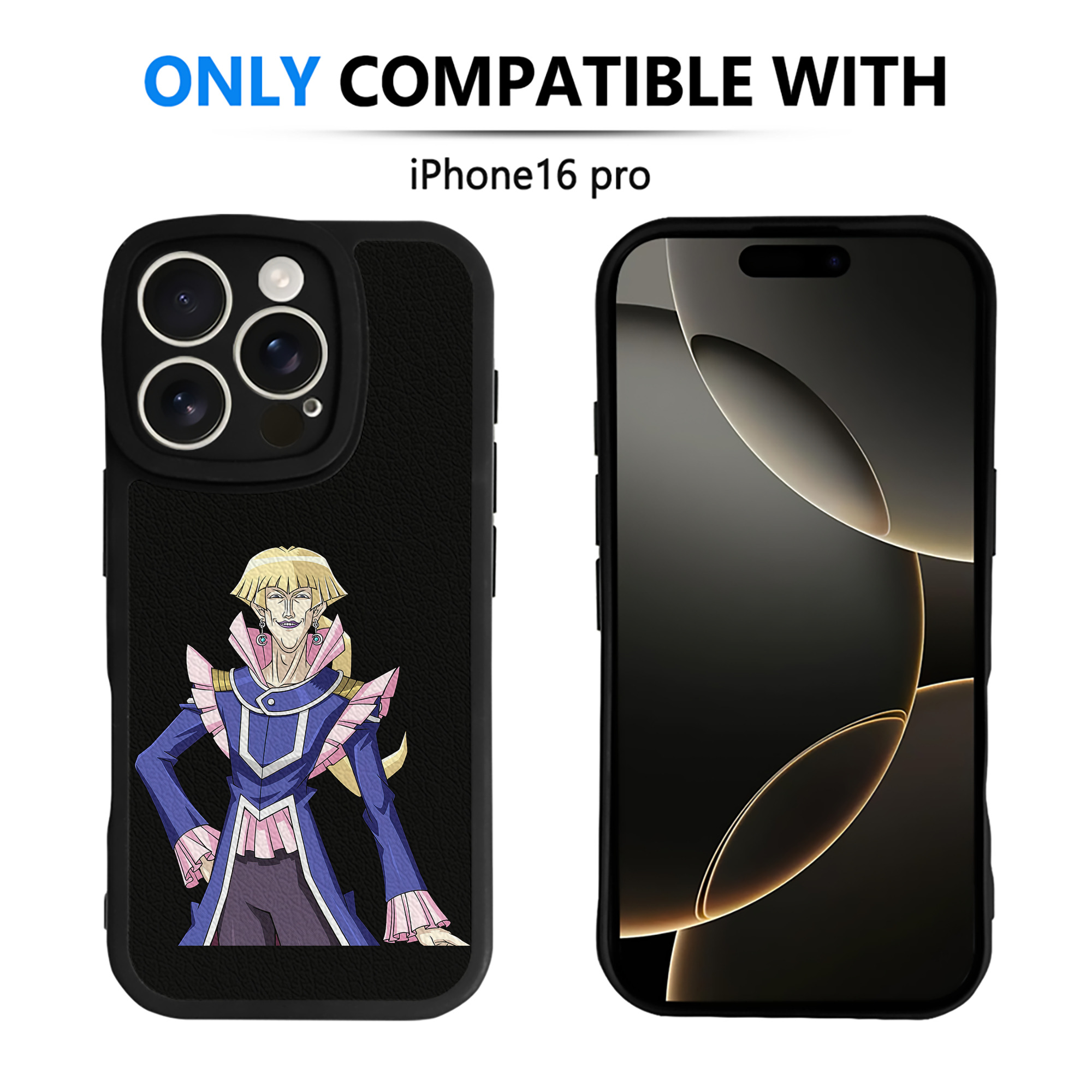 （画像用） 遊☆戯☆王 Yu-Gi-Oh! 【iPhone 16シリーズ対応】シリコンスマホケース（レザー調） 材質：シリコン